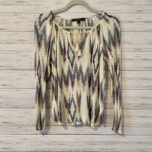 Love Stitch Tassle Tie Top